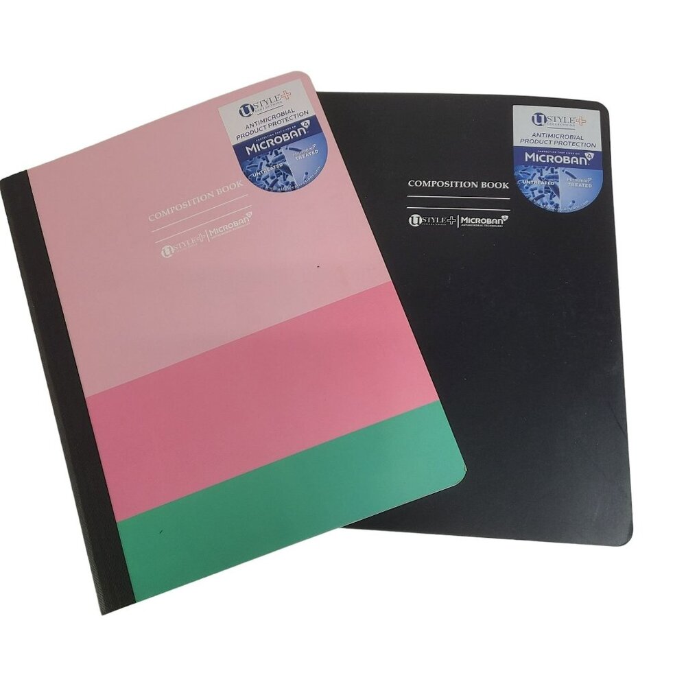 U Style Antimicrobial Composition Book Microban 1 College 1 Wide Rule 100 Sheets